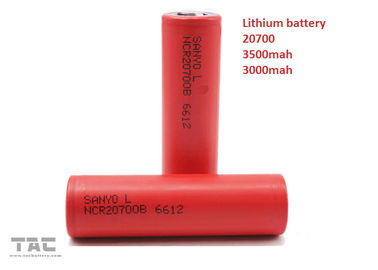 Batería cilíndrica de 20700 iones de litio para el vehículo eléctrico 3.7V 3000MAH 30C